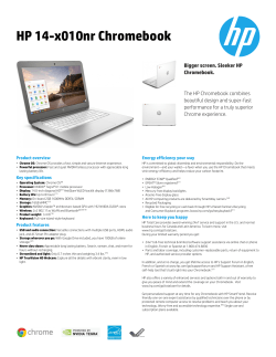 HP 14-x010nr Chromebook