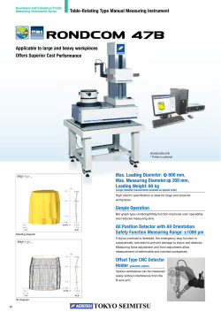 Table-Rotating Type Manual Measuring Instrument Applicable to large and heavy workpieces