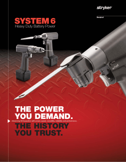 SYSTEM 6 THE POWER YOU DEMAND. THE HISTORY