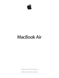 MacBook Air Important Product Information Guide