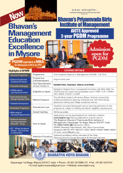 Bhavan’s Management Education Excellence