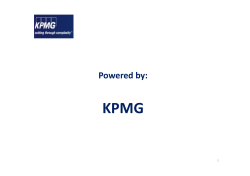 KPMG Powered by: 1
