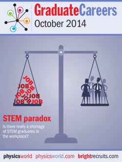Graduate Careers October 2014 STEM paradox