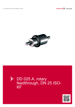 DD 025 A, rotary feedthrough, DN 25 ISO- KF