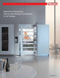 MasterCool Refrigeration Side-by-Side Merging Combinations For SF Models mieleusa.com