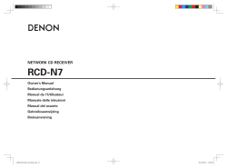 RCD-N7 NETWORK CD RECEIVER