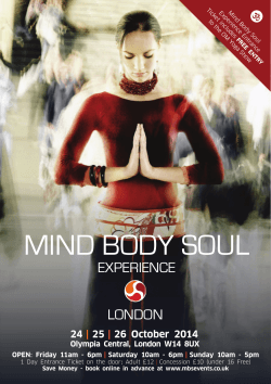 MIND BODY SOUL EXPERIENCE LONDON 24