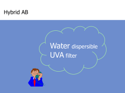 Water UVA Hybrid AB dispersible