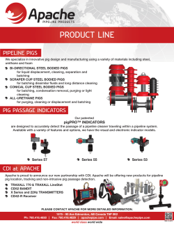 PRODUCT LINE PIPELINE PIGS