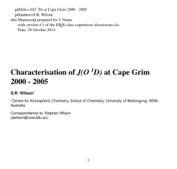 pdftitle= J(O D) at Cape Grim 2000 - 2005 pdfauthor=S.R. Wilson