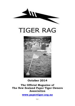 TIGER RAG October 2014 The Official Magazine of
