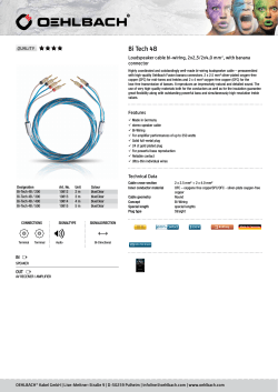 Bi Tech 4B Loudspeaker cable bi-wiring, 2x2,5/2x4,0 mm², with banana connector QUALITY