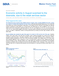 Economic activity in August surprised to the Mexico