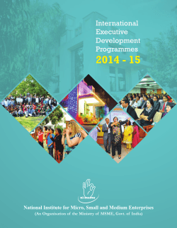 2014 - 15 International Executive Development
