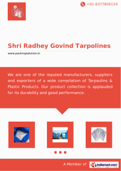 Shri Radhey Govind Tarpolines