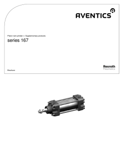 series 167 Piston rod cylinder ► Supplementary products  Brochure