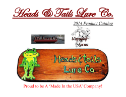 Heads &amp; Tails Lure Co. 2014 Product Catalog