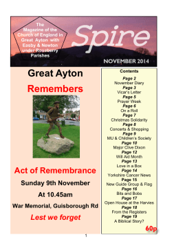 Great Ayton Remembers