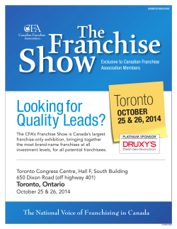 Looking for Quality Leads? Toronto OCTOBER