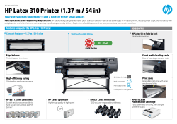 HP Latex 310 Printer (1.37 m / 54 in)