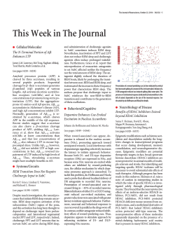 This Week in The Journal Cellular/Molecular The N-Terminal Portion of A ␤
