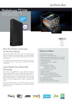 Mediaaccess Tc7230 Gigabit-Class Wireless .11ac Voice Cable Gateway