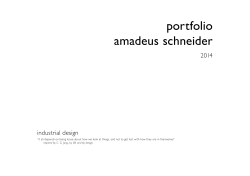 portfolio amadeus schneider 2014 industrial design