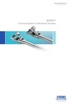 BITER™ A Compact System for Safe Biceps Tenodesis