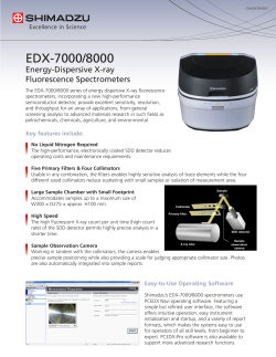 EDX-7000/8000 Energy-Dispersive X-ray Fluorescence Spectrometers