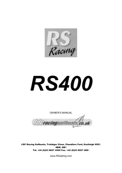 RS400  OWNER’S MANUAL