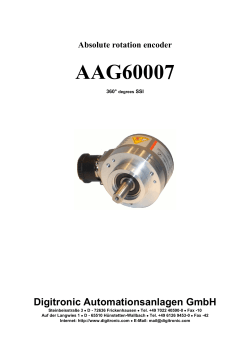 AAG60007 Digitronic Automationsanlagen GmbH Absolute rotation encoder 360°