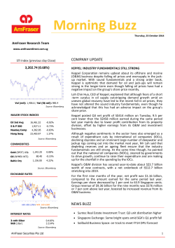 Morning Buzz COMPANY UPDATE  AmFraser Research Team 3,202.74 (0.68%)
