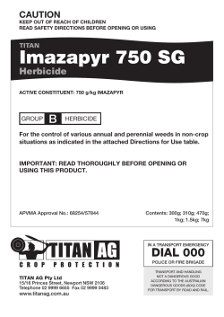 Imazapyr 750 SG CAUTION Herbicide