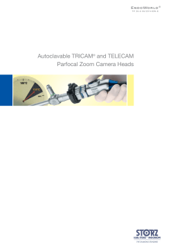 Autoclavable TRICAM and TELECAM Parfocal Zoom Camera Heads ®