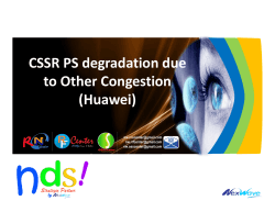 CSSR PS degradation due to Other Congestion (Huawei)
