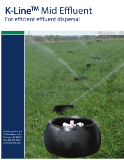 K-Line Mid Effluent For efficient effluent dispersal TM