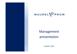 Management presentation October 2014