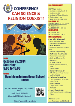 CONFERENCE   CAN SCIENCE &amp;   RELIGION COEXIST? 