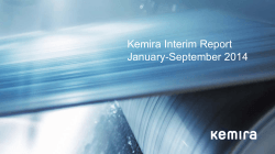 Kemira Interim Report January-September 2014