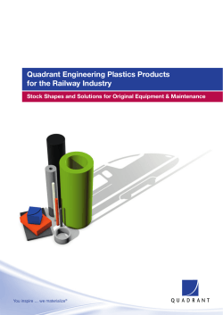 Quadrant Engineering Plastics Products for the Railway Industry