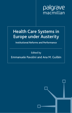 Health Care Systems in Europe under Austerity Edited by