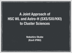 A Joint Approach of HSC WL and Astro-H (SXS/SXI/HXI) to Cluster Sciences