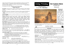 THE PARISH PRESS