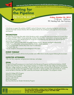 Putting for the Pipeline 6 Friday, October 24, 2014