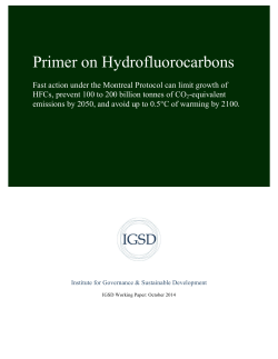 Primer on Hydrofluorocarbons