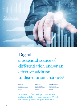 Digital:  a potential source of differentiation and/or an