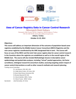Uses of Cancer Registry Data in Cancer Control Research
