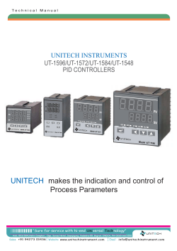 888888 UNITECH makes the indication and control of Process Parameters