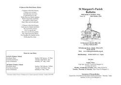 St Margaret’s Parish Bulletin