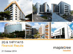 2Q &amp; 1HFY14/15 Financial Results  21 October 2014